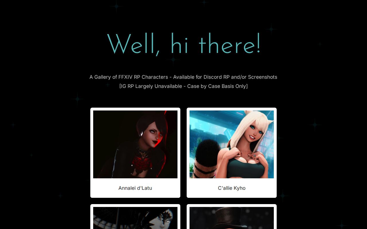 FFXIV RP Characters